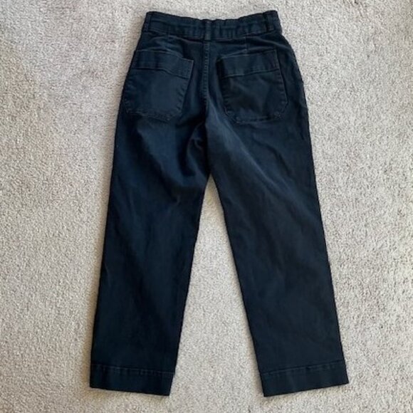 Everlane The Straight Leg Crop Regular Size 4 Black - Picture 4 of 5
